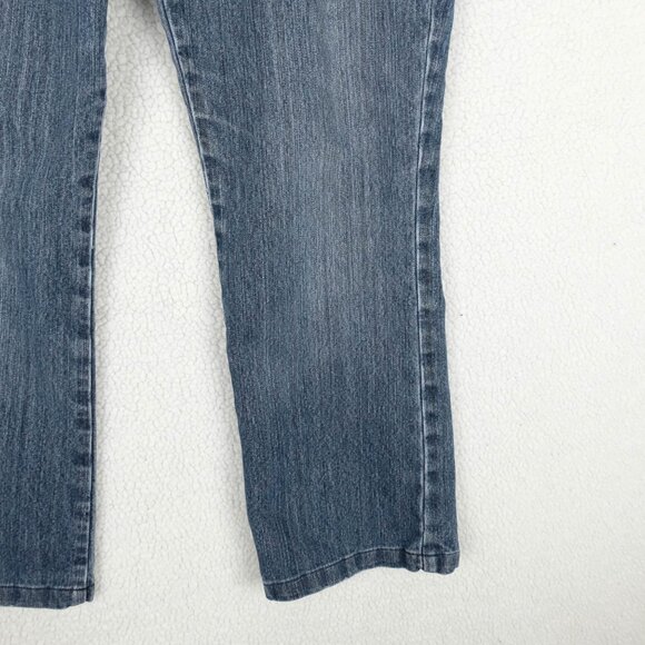 Ikeda Jeans Womens 30 700 Series Cropped Straight Leg Medium Wash Denim 90s Ple - Picture 3 of 11